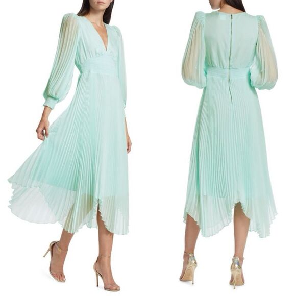 Alice + Olivia Dresses & Skirts - NWT ALICE + OLIVIA Sion Pleated Midi-Dress SIZE 10 $550